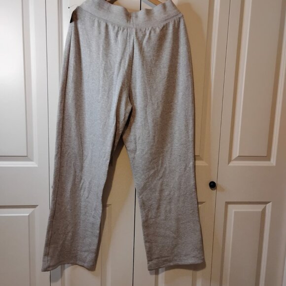 Cascade Sport Women's Grey Fleece Open Drawstring Wide Leg Sweatpants Size XXL - Picture 2 of 4